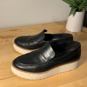 Vince Black Leather Loafer Size 7